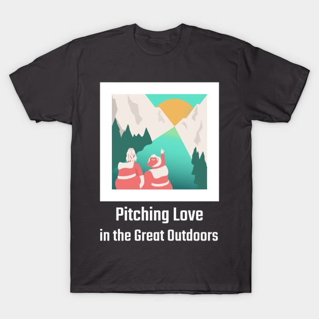 husband and wife camping T-Shirt by Ainiax